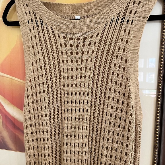 Crochet Knit Maxi Dress - Picture 2 of 8